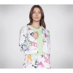 هودي نسائي كامل السحاب من أونو جرافيتي أبيض كبير مريح - سكيتشرز