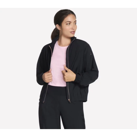 Skechers Women's Journey Front Zip Jacket Black XL Everyday Casual Wear 100% Cotton Blend Fabric Comfortable Design Perfect for Daily Outings 2024 Collection Skechers Women's Journey Front Zip Jacket Black XL Everyday Casual Wear 100% Cotton Blend Fabric Comfortable Design Perfect for Daily Outings 2024 Collection