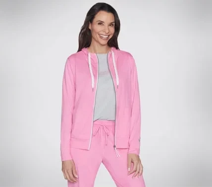 Go Dri Swift Full Zip Hoodie Women's Pink Small Athletic Activewear Go Dri Swift Full Zip Hoodie Women's Pink Small Athletic Activewear