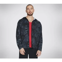 Skechweave Razor Full Zip Jacket Men's White Printed Lightweight M