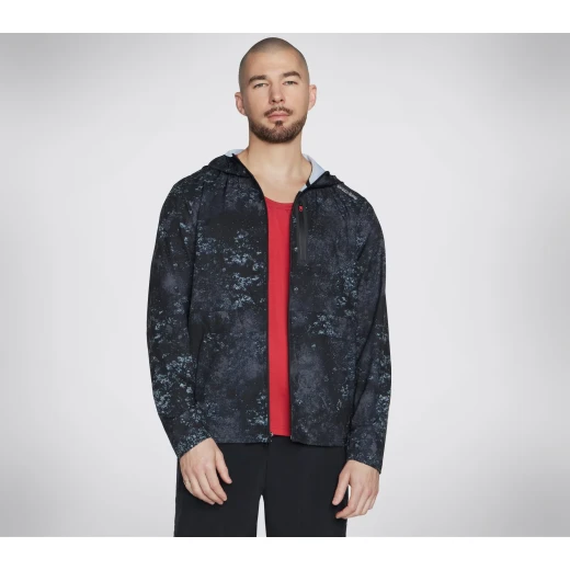 Skechweave Razor Full Zip Jacket Men's White Printed Lightweight M - Skechers - Image 2