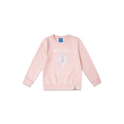 Skechers Kids' Rose Pullover Sweater with Design Details, Cotton Blend Fabric, Size Medium, Suitable for Everyday Wear, SKU L719G027 007E