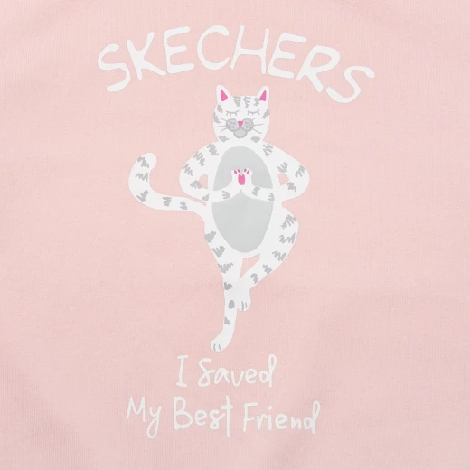 Skechers Kids' Rose Pullover Sweater with Design Details, Cotton Blend Fabric, Size Medium, Suitable for Everyday Wear, SKU L719G027 007E - Skechers - Image 5