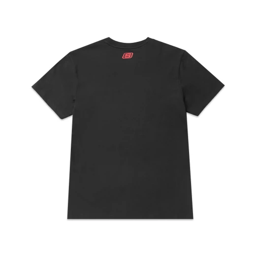 Skechers Men's Short Sleeve Tee Black Cotton Blend T-Shirt Featuring Breathable Fabric and Classic Crew Neck, Size Small, Comfortable Everyday Wear - Skechers - Image 3