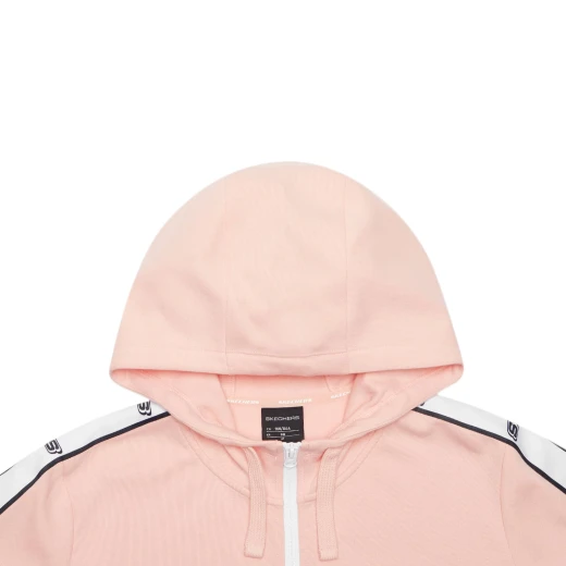 Skechers Women's Rose XS Jacket Lightweight Cotton Blend Outerwear with Design Details, Featuring 65% Cotton and 35% Polyester, Perfect for Everyday Comfort and Style - Skechers - Image 4