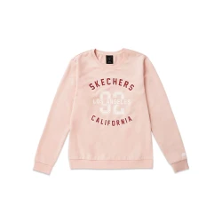 Skechers Women's Rose Pullover Cotton Blend XS Casual Top Featuring Design Details, Comfortable Fit, and Stylish Look for Everyday Wear (L719W046)