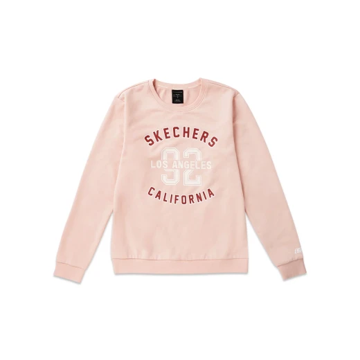 Skechers Women's Pullover Rose Cotton 63% Polyester 37% Blend Long Sleeve Shirt L Size Comfortable Stylish Casual Wear With Design Details, SKU L719W046 007E - Skechers - Image 2