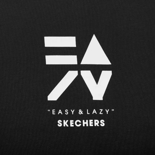 Skechers Women's Short Sleeve Tee Shirt Black XS 100% Cotton with Comfortable Design Details. Perfect for Everyday Wear and Easygoing Style. - Skechers - Image 5