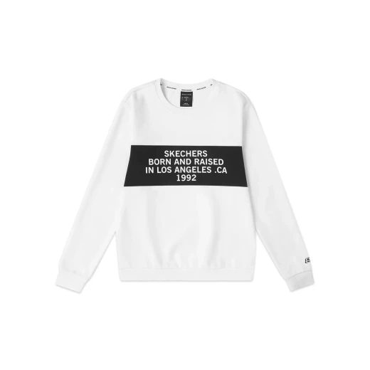 Skechers Women's Pullover Sweater White XS Made from a Blend of 65% Cotton and 35% Polyester Perfect for Everyday Comfort and Style - Skechers - Image 2