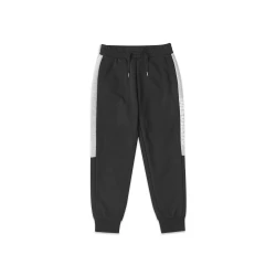 Skechers Kids Knit Pants Black Color With Design Details Featuring 55% Cotton and 45% Polyester Blend. Comfortable and Stylish Kid's Apparel. Size Medium