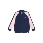 Skechers Kid's Clothing Jacket Navy Cotton Blend with Design Details, Featuring 55% Cotton and 45% Polyester Blend, Size Large, Ideal for Everyday Wear and Easygoing Style - Skechers