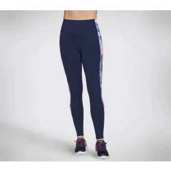 Skechers GOwalk High Waisted Leggings Summer Rose Print Navy S