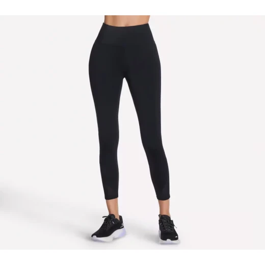 Skechers Tempo High Waisted 7/8 Legging Black XL Women's Activewear Skechers Tempo High Waisted 7/8 Legging Black XL Women's Activewear