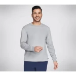 Skechers Men's Skech Jersey Max Long Sleeve Tee Gray Organic Cotton - Skechers