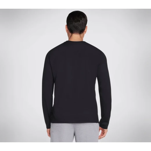 Skechers Delta Long Sleeve Tee Brown M Men's Comfort Pullover - Skechers - Image 3