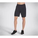 Skechers Explorer Men's Knit Shorts Black M Size 9 Inch French Terry Athletic Comfort Drawstring Waist Faux Fly Stitch Front Pockets Back Patch Pocket - Skechers