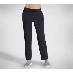 Skechers Go Walk Uptown Women's Commuter Pants in Black, XS Size, Featuring Breathable SKECHWEAVE Fabric, Pull On Stretch Waistband, and Adjustable Drawcord for All Day Comfort