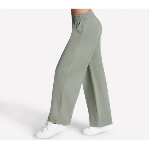 Skechers Women's Slip In Everywhere Pant Breathable SKECHWEAVE Fabric Olive Green Straight Leg Pant with Adjustable Elastic Wide Hem Size S - Skechers - Image 5
