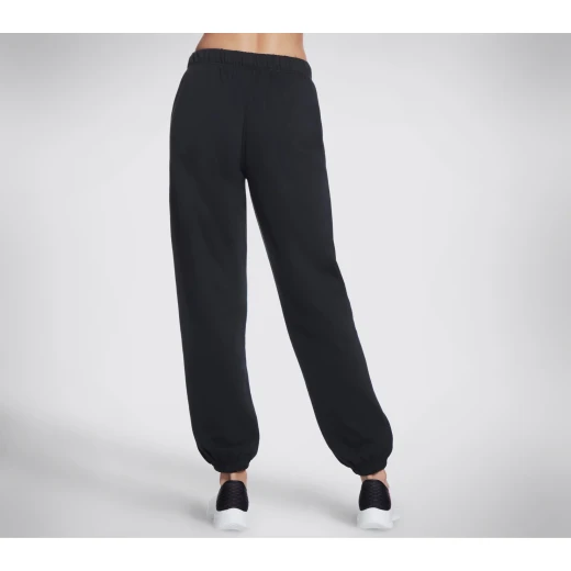 Skechers Skech-Sweats Classic Jogger Women's Black Fleece Pants Size Large - Skechers - Image 3