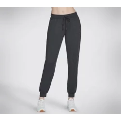 Skechers GO DRI Swift Jogger Women's Activewear Pants Black XL for Yoga and Leisure with Moisture Wicking and Quick Drying Fabric