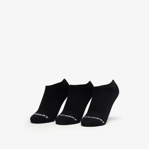 جوارب نسائية أساسية من 3 قطع بدون وبر بدون إظهار باللون الأسود، مقاس 36-40، مريحة ومناسبة للرياضة والاستخدام اليومي، نسيج متين ومقاوم - سكيتشرز - Image 2