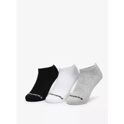 Women's 3-Pack No Show Socks Non Terry Multicolor Size 36-40