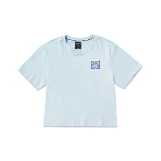 Skechers Women's Shortsleeve Tee Aqua Cotton Blend Casual Shirt Size Large - Skechers - Image 2