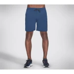 Skechers Men's Skech Knit Ultra Go Saturday 7ö Short Navy, Size Small, Performance Activewear, 85% Polyester 15% Spandex Blend, SH8-BLK - Skechers