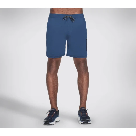Skechers Men's Skech Knit Ultra Go Saturday 7ö Short Navy, Size Small, Performance Activewear, 85% Polyester 15% Spandex Blend, SH8-BLK - Skechers - Image 2