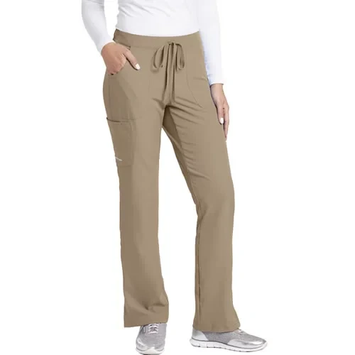 Reliance Women's Scrub Pants Beige Size M Comfortable Stretch Fabric and Elastic Waistband for Healthcare Professionals Modern Design SK201 39 - Skechers - Image 2