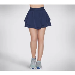 Skechers Sport Court Layered Skort Navy XL Moisture Wicking Performance Fabric