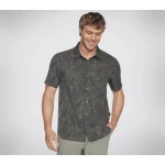 Skechers Go Walk Air Men's Short Sleeve Shirt Grey S Lightweight - Skechers