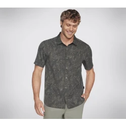 Skechers Go Walk Air Men's Short Sleeve Shirt Grey S Lightweight