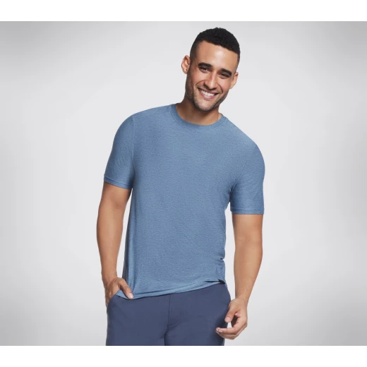 Godri Men's All Day Tee Moisture Wicking Blue Short Sleeve Shirt Godri Men's All Day Tee Moisture Wicking Blue Short Sleeve Shirt