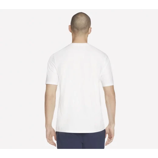 Men's GO DRI All Day Tee White Large: Eco-Friendly, Moisture-Wicking, Quick-Drying Performance T-Shirt with Short Sleeves and Flatlock Seams for Maximum Comfort - Skechers - Image 7
