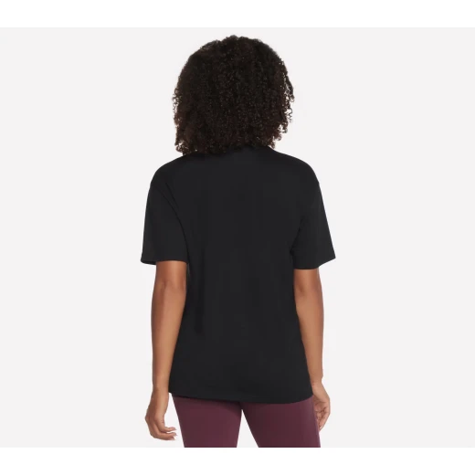 Skechers Women's Diamond Glam Tee Black Short Sleeve Crew Neck Top - Skechers - Image 3