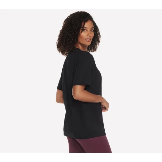 Skechers Women's Diamond Glam Tee Black Short Sleeve Crew Neck Top - Skechers - Image 4