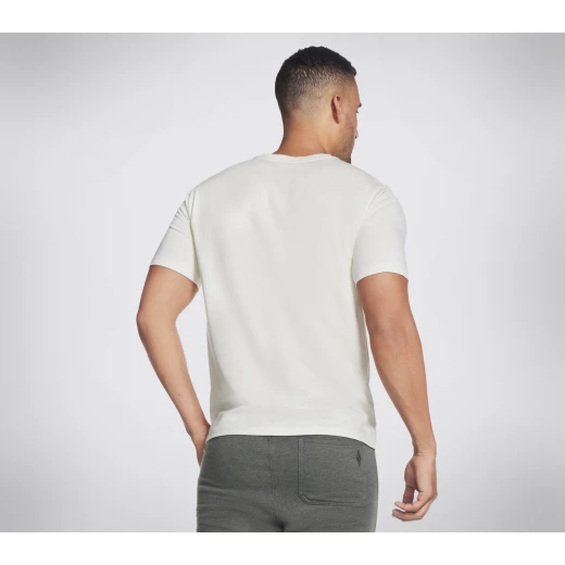 Skechers Radar Tee Men's Grey Lightweight Cotton Short Sleeve Crewneck - Skechers - Image 3
