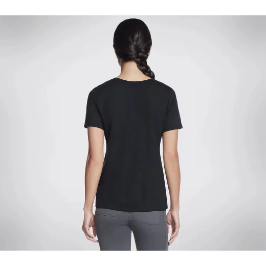 Skechers Diamond Legacy Tee Women's Black Short Sleeve Top Size Large - Skechers - Image 3