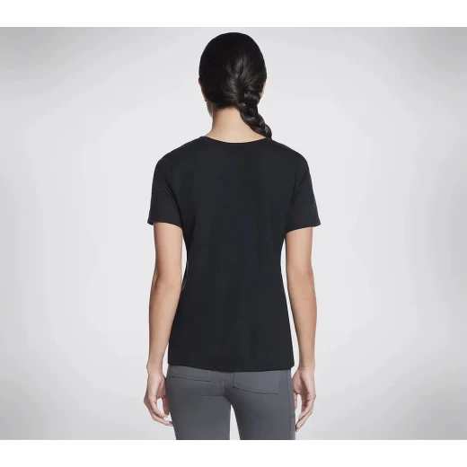 Skechers Diamond Legacy Tee Women's Black Short Sleeve Top Size Medium - Skechers - Image 5