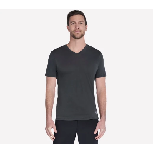 تي شيرت رجالي من سكيتشرز GO DRI Pima بياقة على شكل حرف V بأكمام قصيرة، فائق التهوية، ومقاوم للرطوبة، مقاس XL، رمادي. استمتع بالراحة القصوى والجفاف مع هذا التيشيرت المميز! تي شيرت رجالي من سكيتشرز GO DRI Pima بياقة على شكل حرف V بأكمام قصيرة، فائق التهوية، ومقاوم للرطوبة، مقاس XL، رمادي. استمتع بالراحة القصوى والجفاف مع هذا التيشيرت المميز!