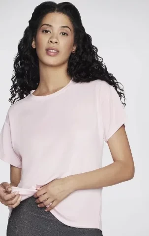 تي شيرت تونيك سكيتشرز جو دراي سويفت نسائي وردي كبير ماص للرطوبة تي شيرت تونيك سكيتشرز جو دراي سويفت نسائي وردي كبير ماص للرطوبة