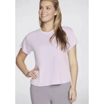 Skechers Go Dri Swift Tunic Tee Women's Pink Slate M Yoga Top - Skechers