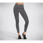 Skechers Go Walk Wear High Waisted Legging Knit Gray S Activewear - Skechers