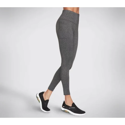 Skechers Go Walk Wear High Waisted Legging Knit Gray S Activewear - Skechers - Image 3