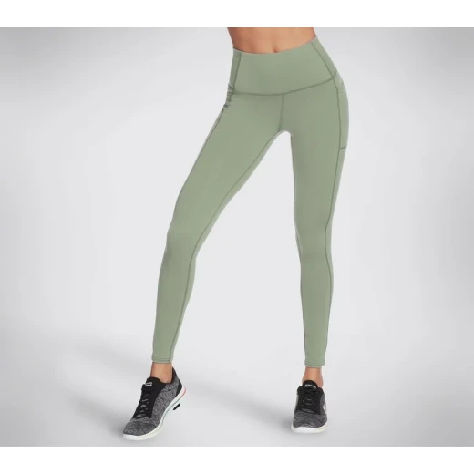 Skechers Go Walk Wear High Waisted Legging Knit Green S Activewear - Skechers - Image 2