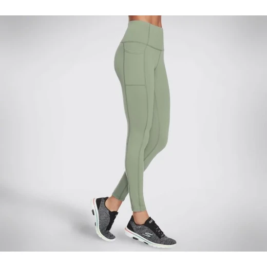 Skechers Go Walk Wear High Waisted Legging Knit Green S Activewear - Skechers - Image 3