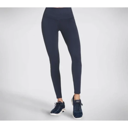 Skechers GO WALK Wear High Waisted Legging Knit Activewear for Women, featuring GO FLEX Moisture Wicking Fabric, Chafe Free Seams, and Exterior Side Pockets, in Navy, Size XS - Skechers - Image 2
