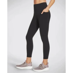 Skechers Go Walk Wear High Waisted 7/8 Legging Black L Athletic Workout Pants