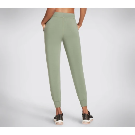بنطلون سكيتشرز ريستفل جوغر نسائي مقاس XL أخضر SKECHLUXE فرنش تيري - سكيتشرز - Image 3